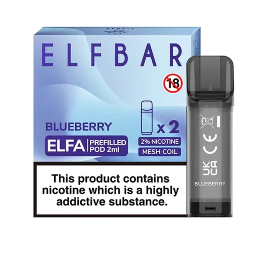 Elf Bar Elfa Pod Prefilled Starter Kit 850mAh Blueberry Black - Фото 3